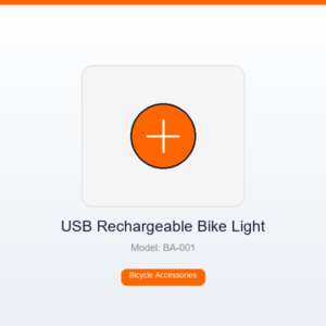 USB Rechargeable Bike Light Set