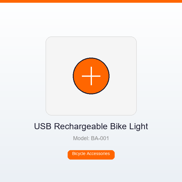 USB Rechargeable Bike Light Set