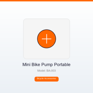 Portable Mini Bike Pump with Gauge