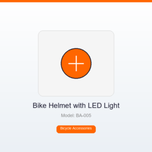 LED Bike Helmet with USB Rechargeable Light