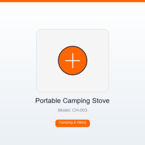 Portable Camping Stove with Piezo Ignition