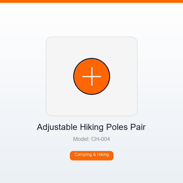 Adjustable Hiking Poles Pair