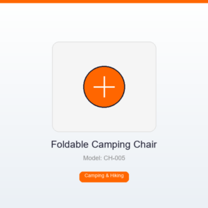 Foldable Camping Chair with Cup Holder