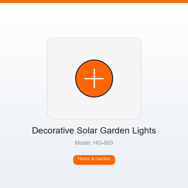 Solar Powered Decorative Garden Lights