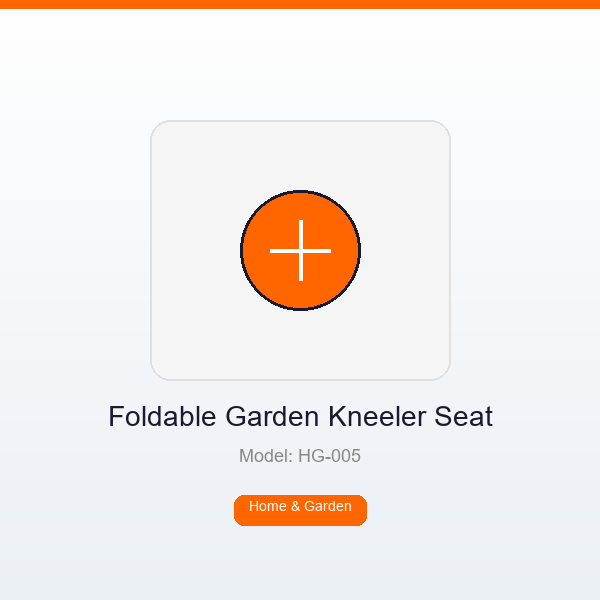 Foldable Garden Kneeler Seat with Tools