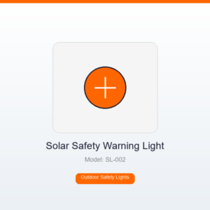 Solar Powered Safety Warning Light