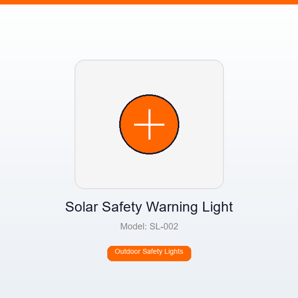 Solar Powered Safety Warning Light
