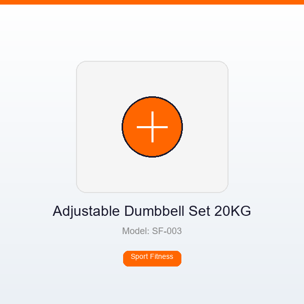 Adjustable Dumbbell Set 20KG (2 x 10KG)