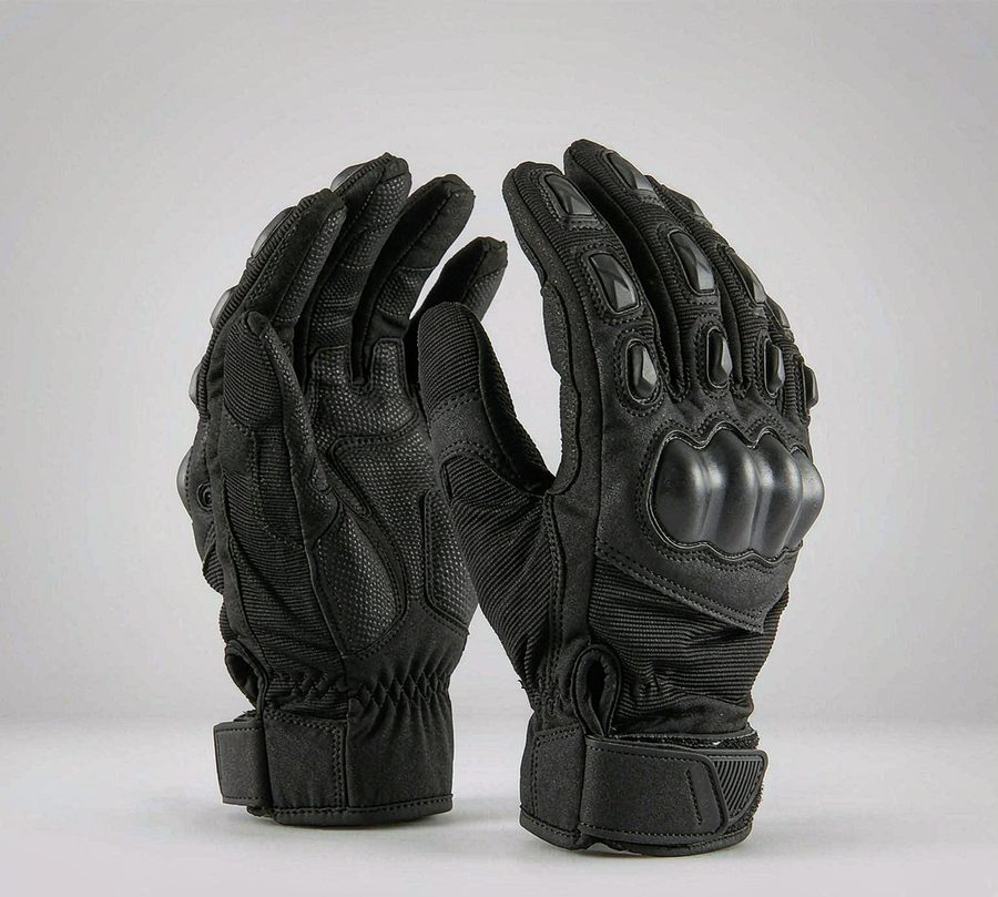 Touchscreen motorcycle gloves