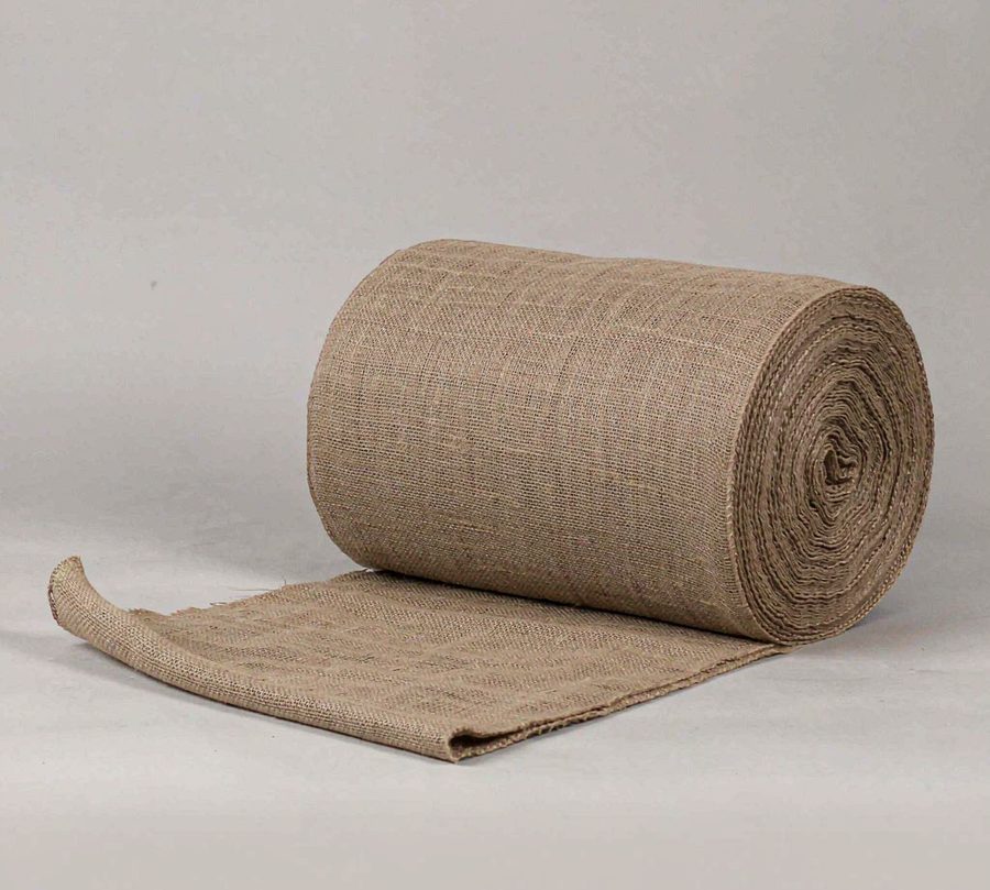Natural jute burlap plant wrap