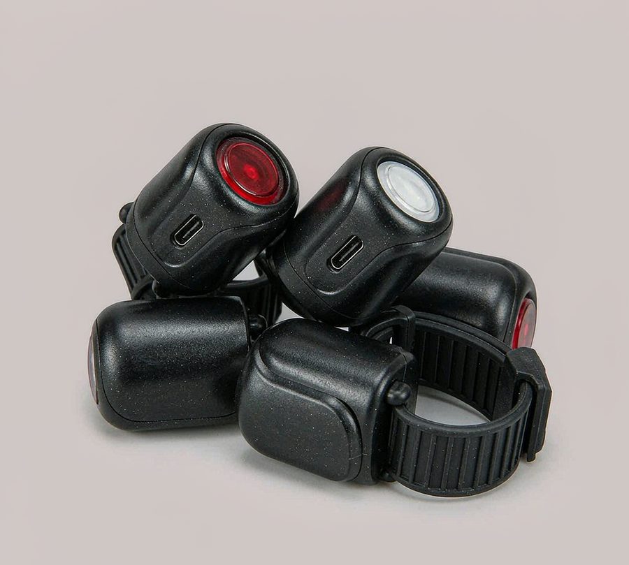 USB bike light set front and rear