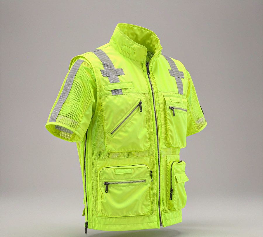 Reflective safety vest